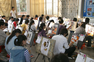 广西艺术学院2010年本科招生广西校考专业考试正式开始