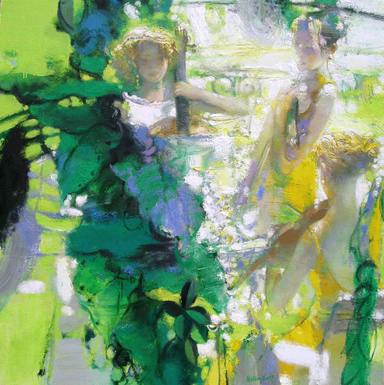 刘南一仲夏如歌油画