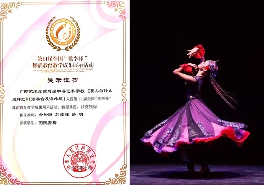 喜报附校学生参加全国荷花少年和桃李杯展演双获佳绩