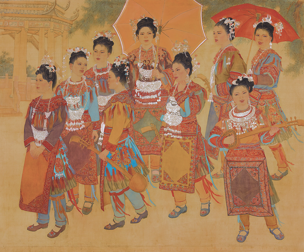 物随笔转境由心生桂西少数民族风情人物画作品展