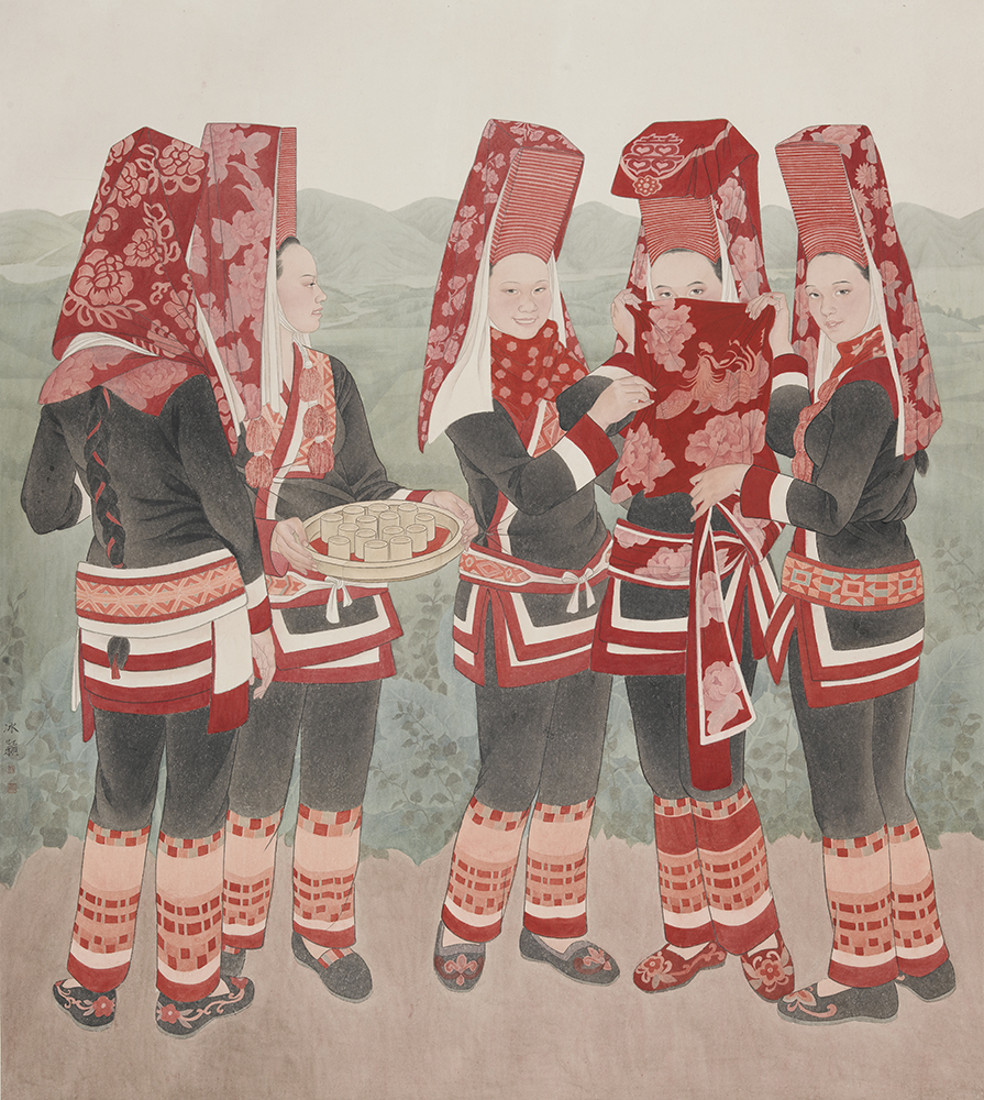 物随笔转境由心生桂西少数民族风情人物画作品展