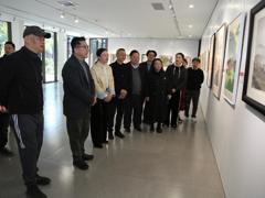 “灵蛇舞动 画韵传情——邕城2025迎春美术作品展”在南宁书画院开展