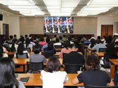 我校师生以多种方式参与和关注纪念中国人民抗日战争暨世界反法西斯战争胜利80周年大会