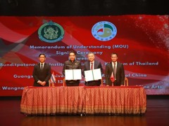 我校代表团访问泰国艺术院校并续签合作备忘录协议
